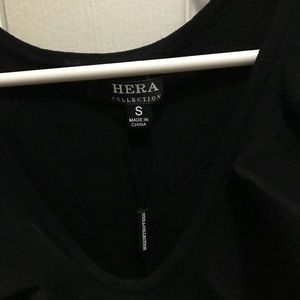 Forever 21 black ruffle trim bodycon dress size S